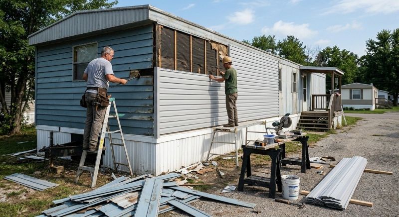 Damaged Siding Replacement