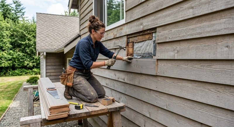 Board Siding Repair in Simsbury, CT