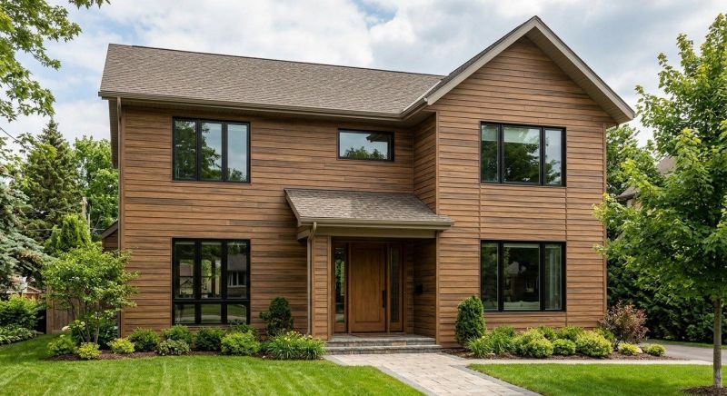 Faux Wood Siding Installation in East Hartland, CT