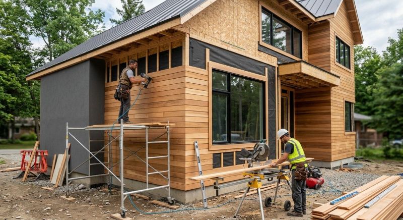 Faux Wood Siding Installation in New Milford, CT