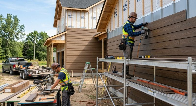 Faux Wood Siding Installation in North Granby, CT