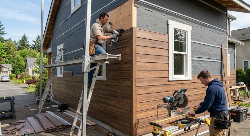 Faux Wood Siding Installation in Wethersfield, CT