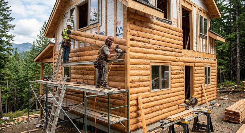 Log Siding Installation in East Berlin, CT