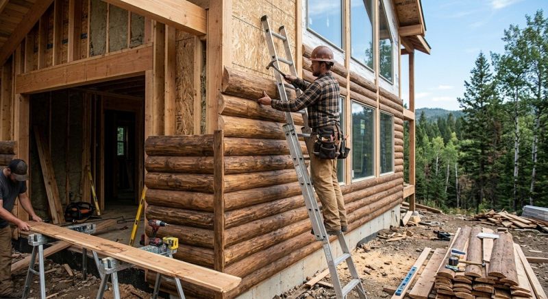 Log Siding Installation in Harwinton, CT