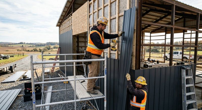 Pole Barn Siding Installation in Litchfield County, CT