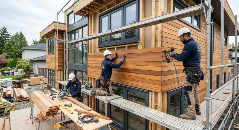 Wood Cladding Installation in Sheffield, MA