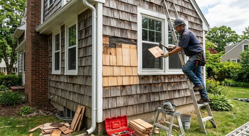 Wood Shake Siding Repair in Litchfield County, CT